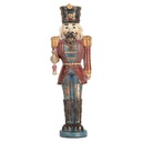 Weihnachtsdeko Nussknacker Rot Blau 7x6x21 cm