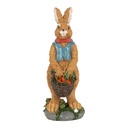 Decoration Rabbit Brown Blue 5x5x13 cm