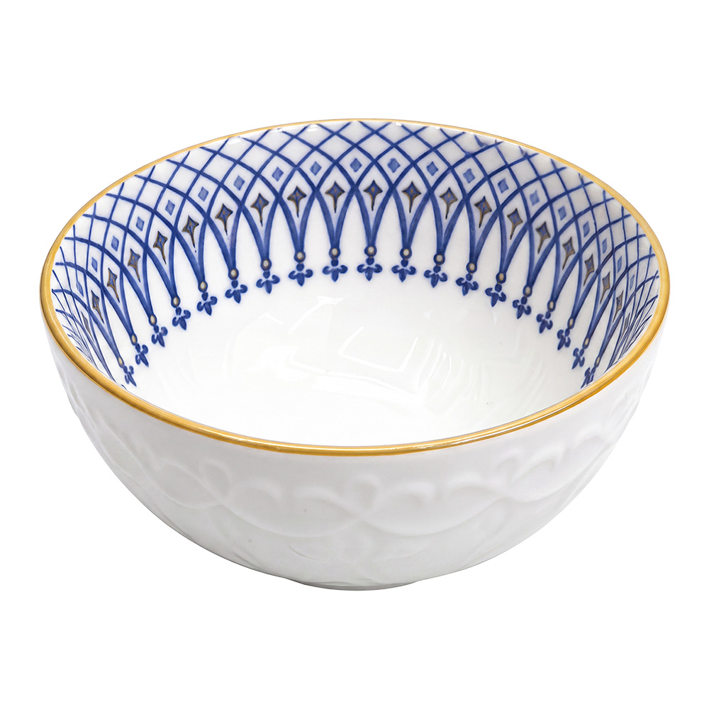 Scodella Bianco Blu Ø 11x5 cm / 300 ml