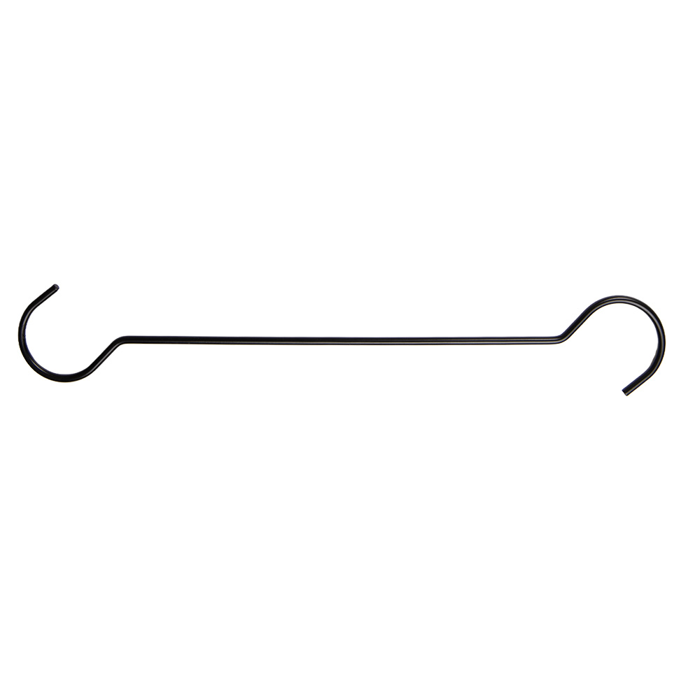 Gancio appendiabiti Nero 100x6x1 cm