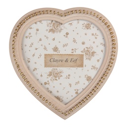 [2F1369] Cadre photo Rose Couleur or 15x2x16 cm / 13x13 cm