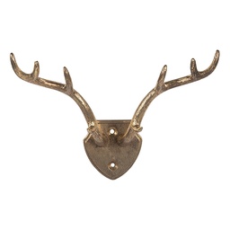 [6Y5899] Wandhaken Goldfarbig 17x8x12 cm