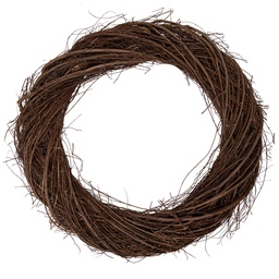 [6RO0607XL] Decoration Couronne Marron Ø 55x6 cm