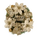 Weihnachtsdeko Kranz Goldfarbig Grün Ø 30x8 cm