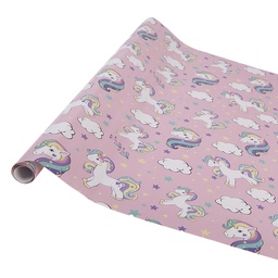 Clayre & Eef Papier cadeau 3 rouleaux 50x75 cm Rose Papier