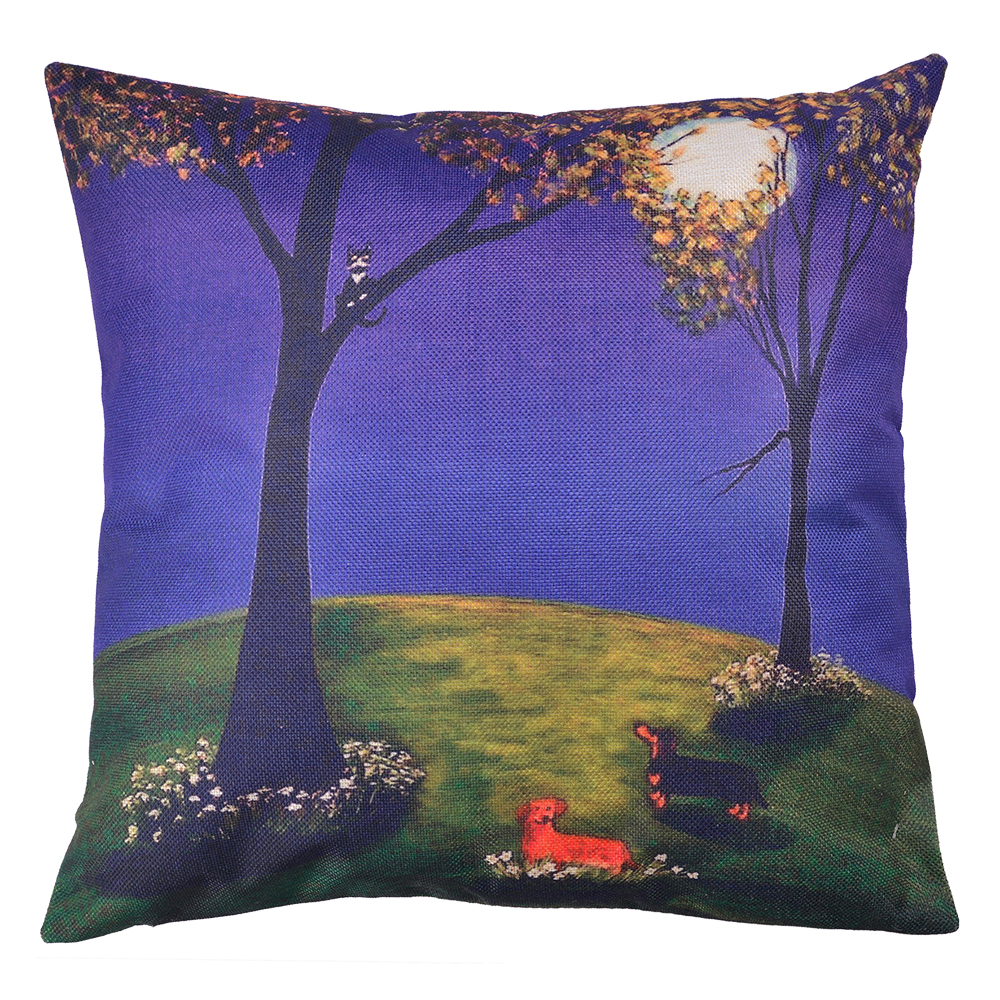 Cushion Cover Blue, Green 45x45 cm