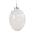 Décoration pendentif uf Transparent Blanc Ø 6x9 cm