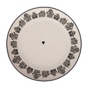Breakfast Plate Beige Brown Ø 20x2 cm