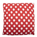 Cushion filled Red White 45x5x45 cm