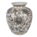 Vase White Green Ø 22x25 cm