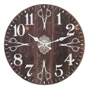 Horloge murale Marron Ø 34x4 cm / 1xAA