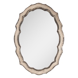 [52S303] Wall Mirror Beige Brown 52x3x75 cm