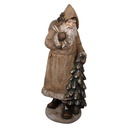 Christmas Decoration Santa Claus Beige Green 38x30x90 cm