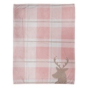 Plaid Rose Blanc 130x170 cm