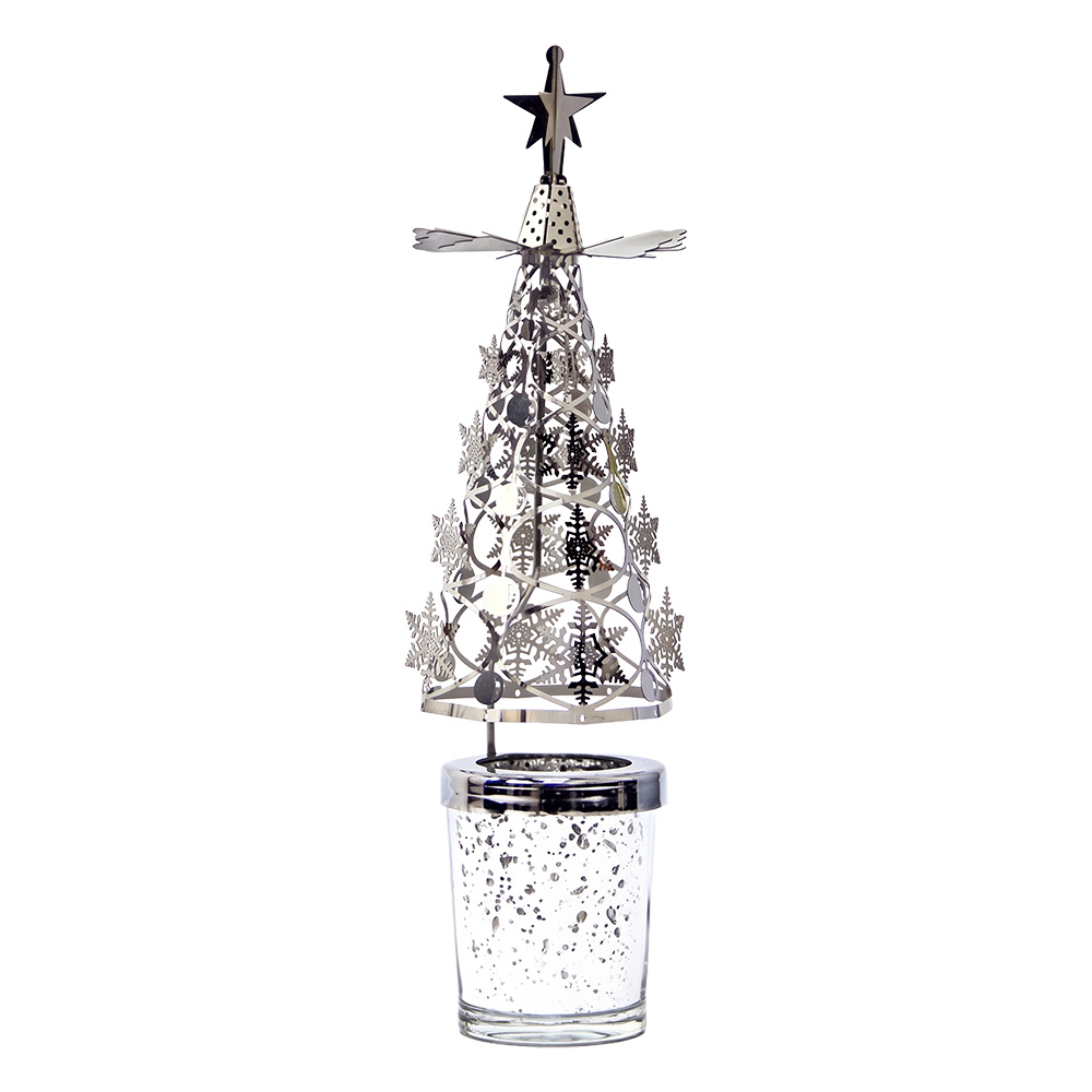 Carosello di luci per li  té Colot argento Ø 7x26 cm