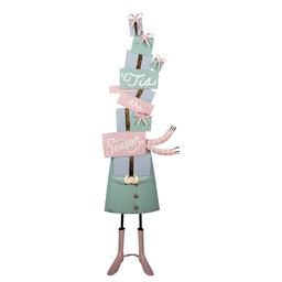 [5Y1444] Décoration de Noël Vert Rose 28x14x90 cm