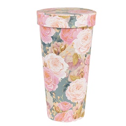 [65454] Aufbewahrungsbox Rosa Ø 9x18 cm