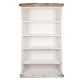 [5H0751W] Schrank verstellbar Weiß 116x36x195 cm