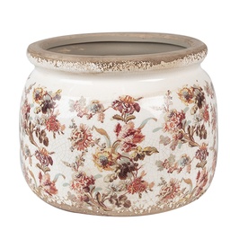 [6CE1650L] Pot de fleurs d'intérieur Beige Rose Ø 20x15 cm
