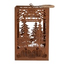 Lantern Brown 19x19x30 cm