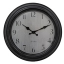 Horloge murale Noir Gris Ø 30x4 cm / 1xAA