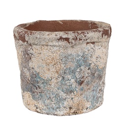 [6TE0526S] Vaso Porta Pianta Beige Ø 12x10 cm