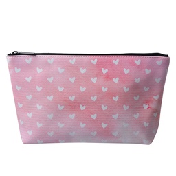 [JZTT0010-01] Busta toilette per donne Rosa, Bianco 26x6x16 cm
