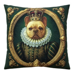 [KG023.199] Coussin rempli Vert Couleur or 45x45x4 cm