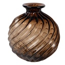 Vase Glass Brown Ø 19x21 cm