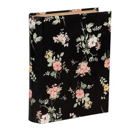 [66013Z] Box in book shape Black 17x14x5 cm