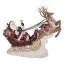 Weihnachtsdeko Weihnachtsmann Rot Braun 42x14x36 cm