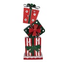 Décoration des Cadeaux empilés Rouge Vert 17x8x46 cm
