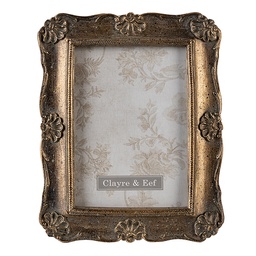 [2F0827] Bilderrahmen Goldfarbig 14x2x19 cm / 10x15 cm