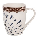 Mug Bianco Marrone 12x8x10 cm / 300 ml