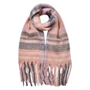 Foulard Donna Rosa Grigio 39x200 cm