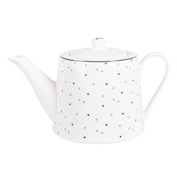[BHSTE] Teapot White Black 23x14x14 cm / 1000 ml
