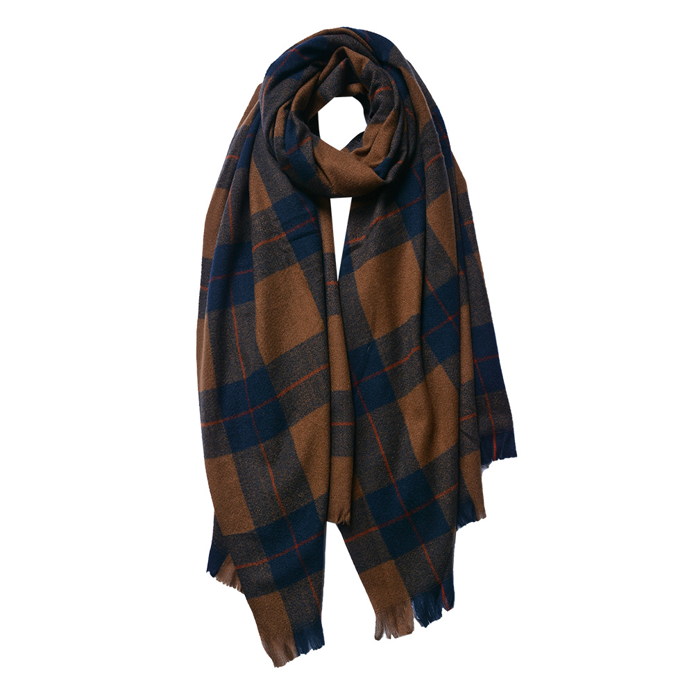 Foulard femme impirmée Bleu 70x180 cm