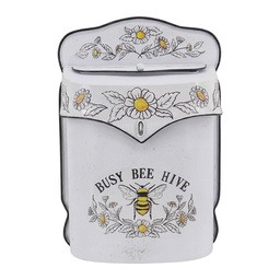 [6Y6036] Letterbox Wall White Green 24x10x35 cm