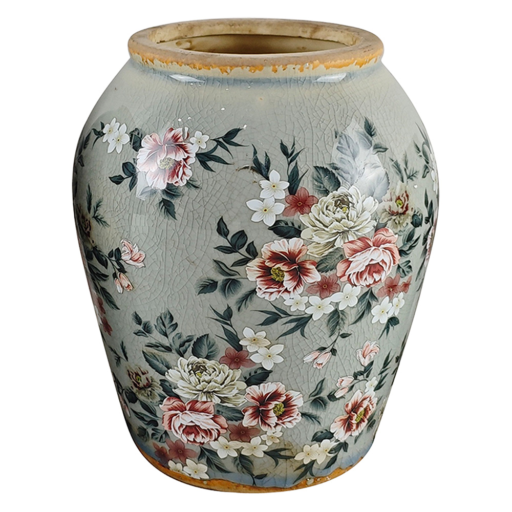 Vase Grau Rosa Ø 15x18 cm