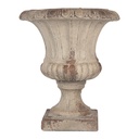 Clayre & Eef Fioriera Beige Materiale ceramico