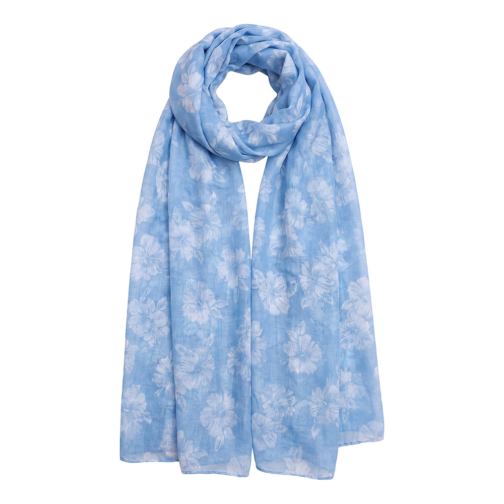 Scarf Women Print Blue 85x180 cm
