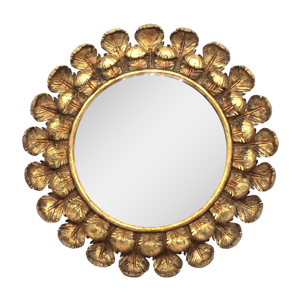 Wall Mirror Gold Ø 40x4 cm