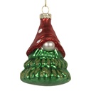Boule de Noël Rouge Vert Ø 5x9 cm