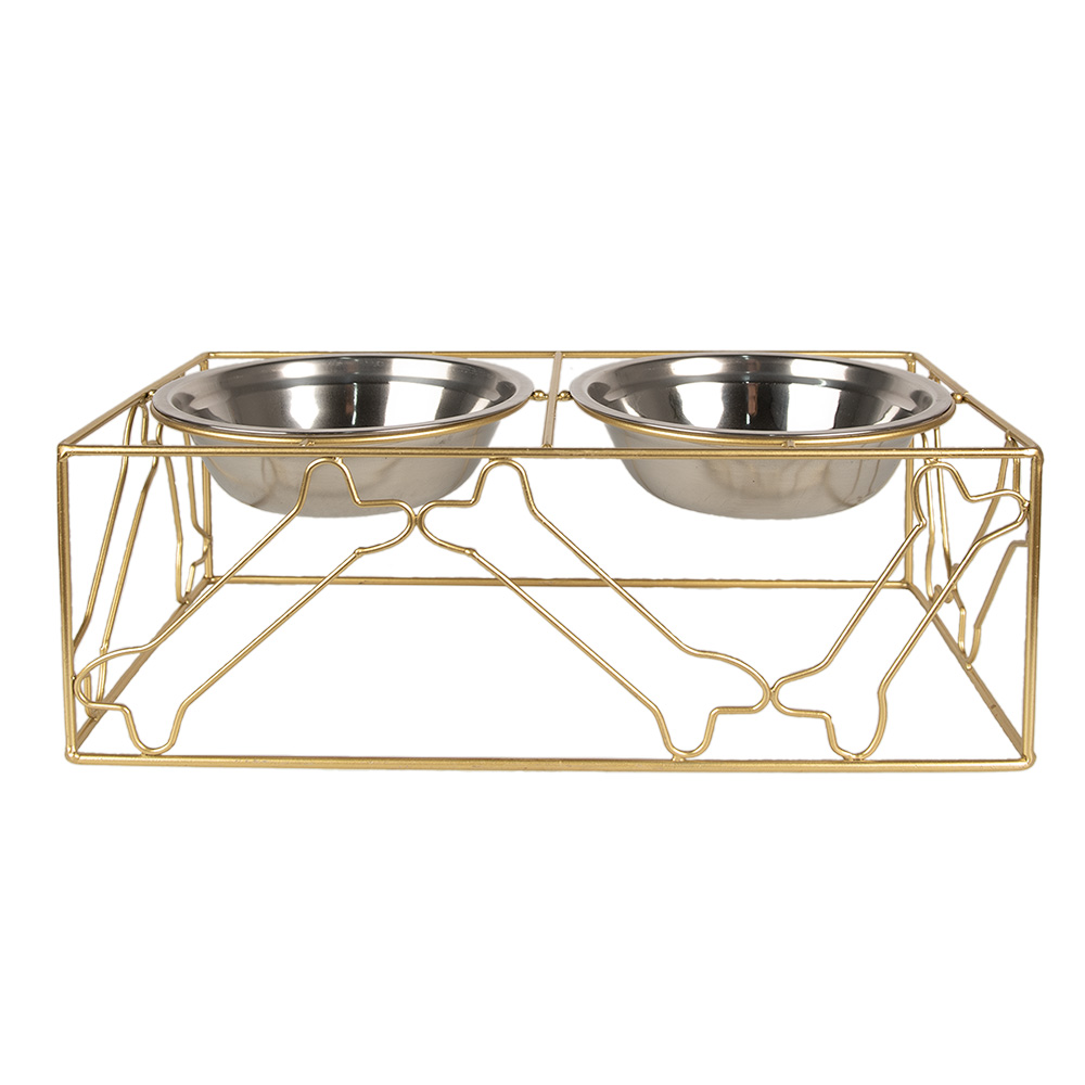 Dieren voerbak 38x20x14 cm / 2x500 ml