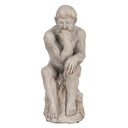 Statua uomo Grigio 16x12x31 cm