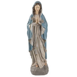 [6PR1141] Statua Decorativa Maria Grigio 15x11x50 cm