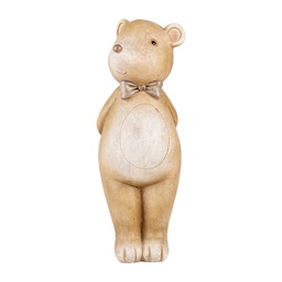 [6PR5272] Deko Bär Beige 7x7x18 cm