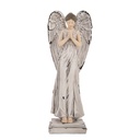 Décoration Ange Blanc Gris 9x8x23 cm