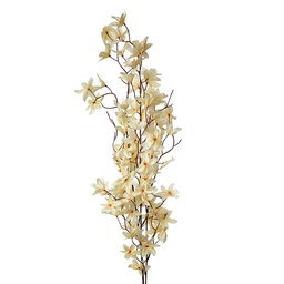 [5PL0167Y] Rami Artificiali Decorativi con fiori Giallo Verde 6x6x110 cm