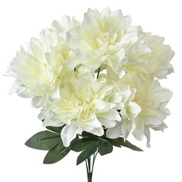 [6PL0377W] Artificial Flower White Green 20x20x49 cm